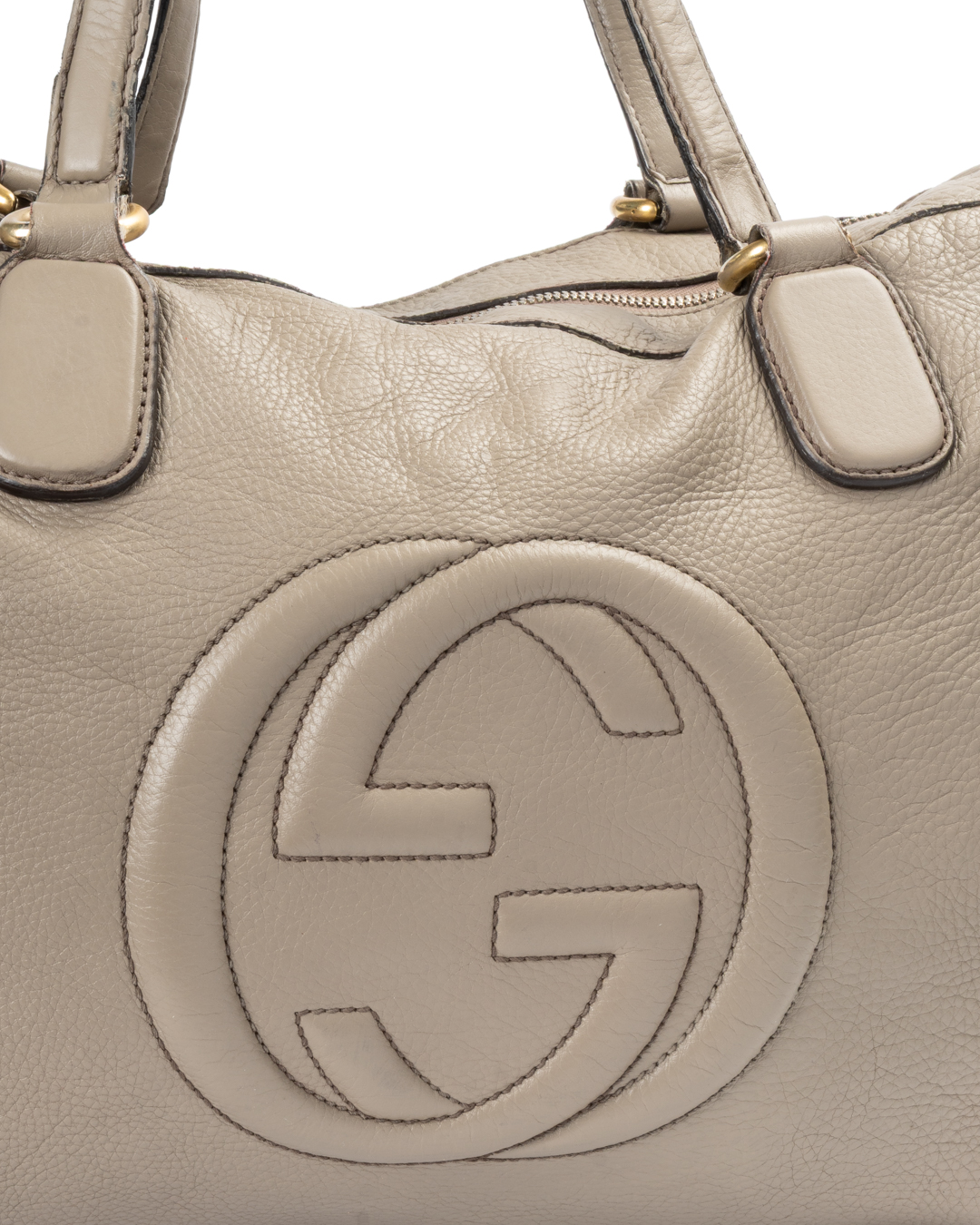 Alternative view of Gucci Soho Shopper Medium Granulata Tortora