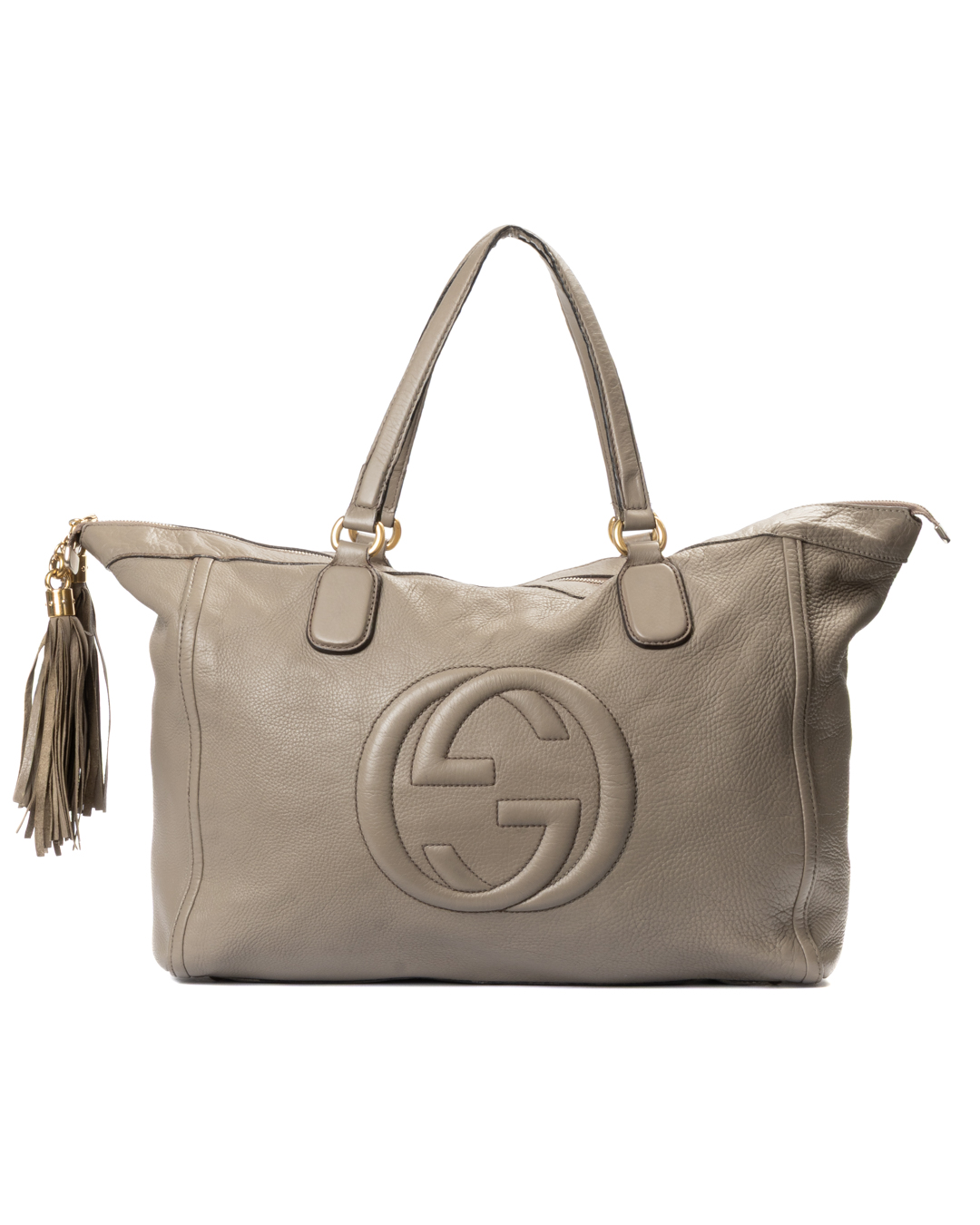 Gucci Soho Shopper Medium Granulata Tortora