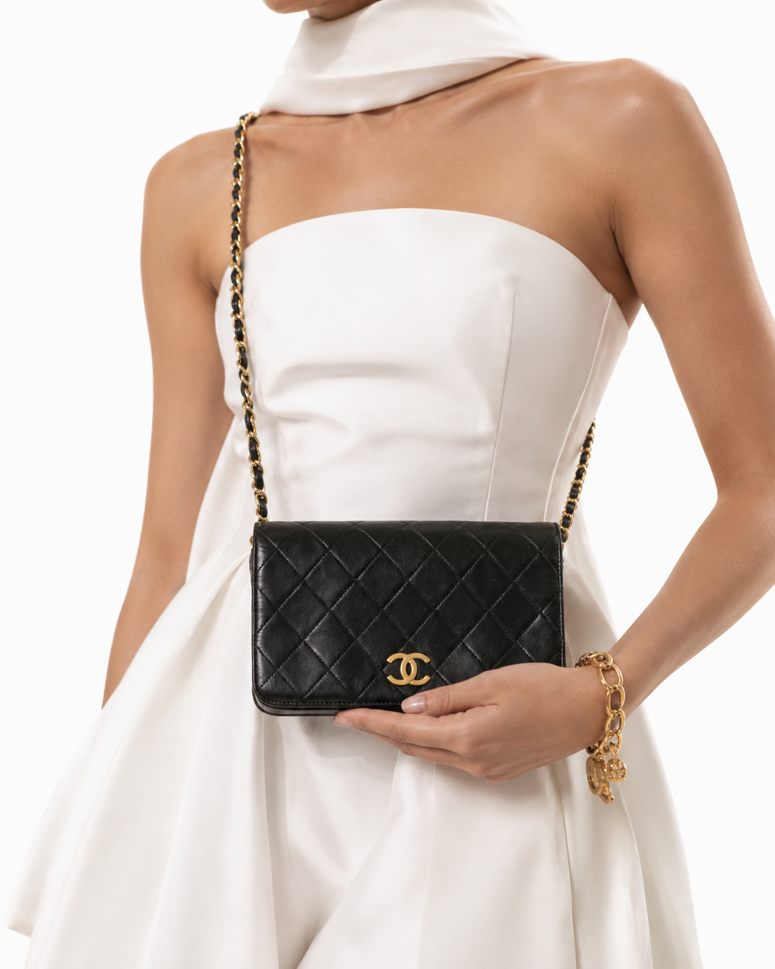 Alternative view of Chanel Mini Chain Bag Timeless Vintage Nera