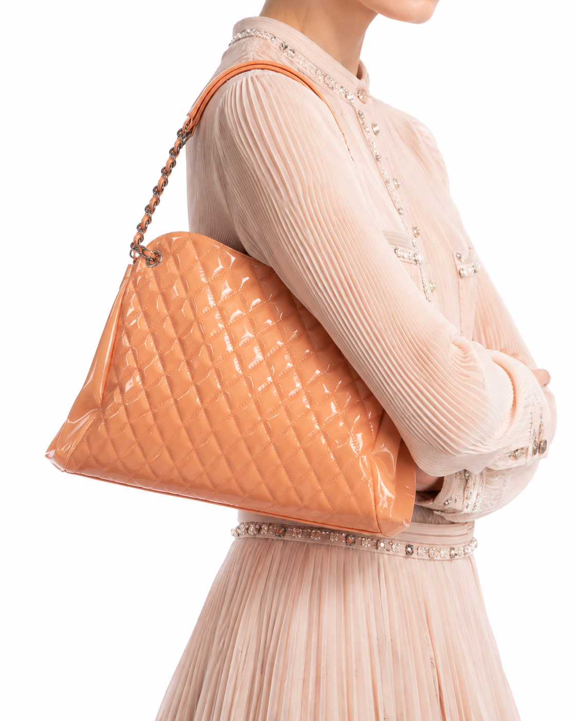 Alternative view of Chanel Shopper Mademoiselle Medium Trapuntata Rosa