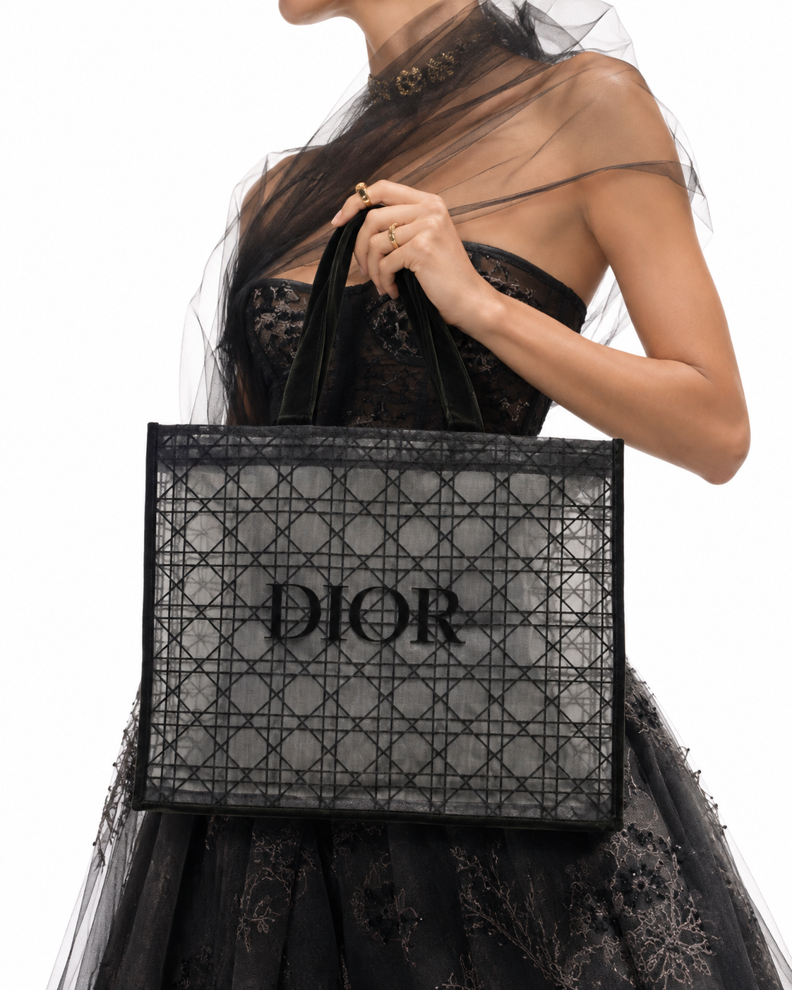 Alternative view of Dior Tote Beauty Medium Cannage Nera