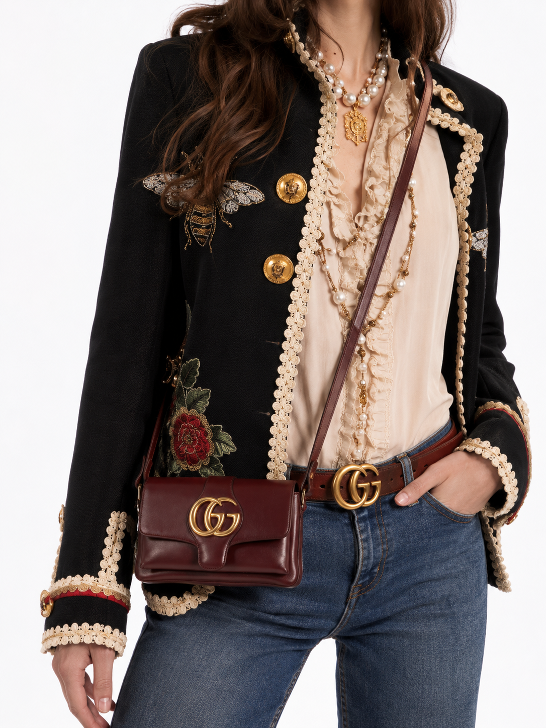 Alternative view of Gucci Arli Small Box Borgogna