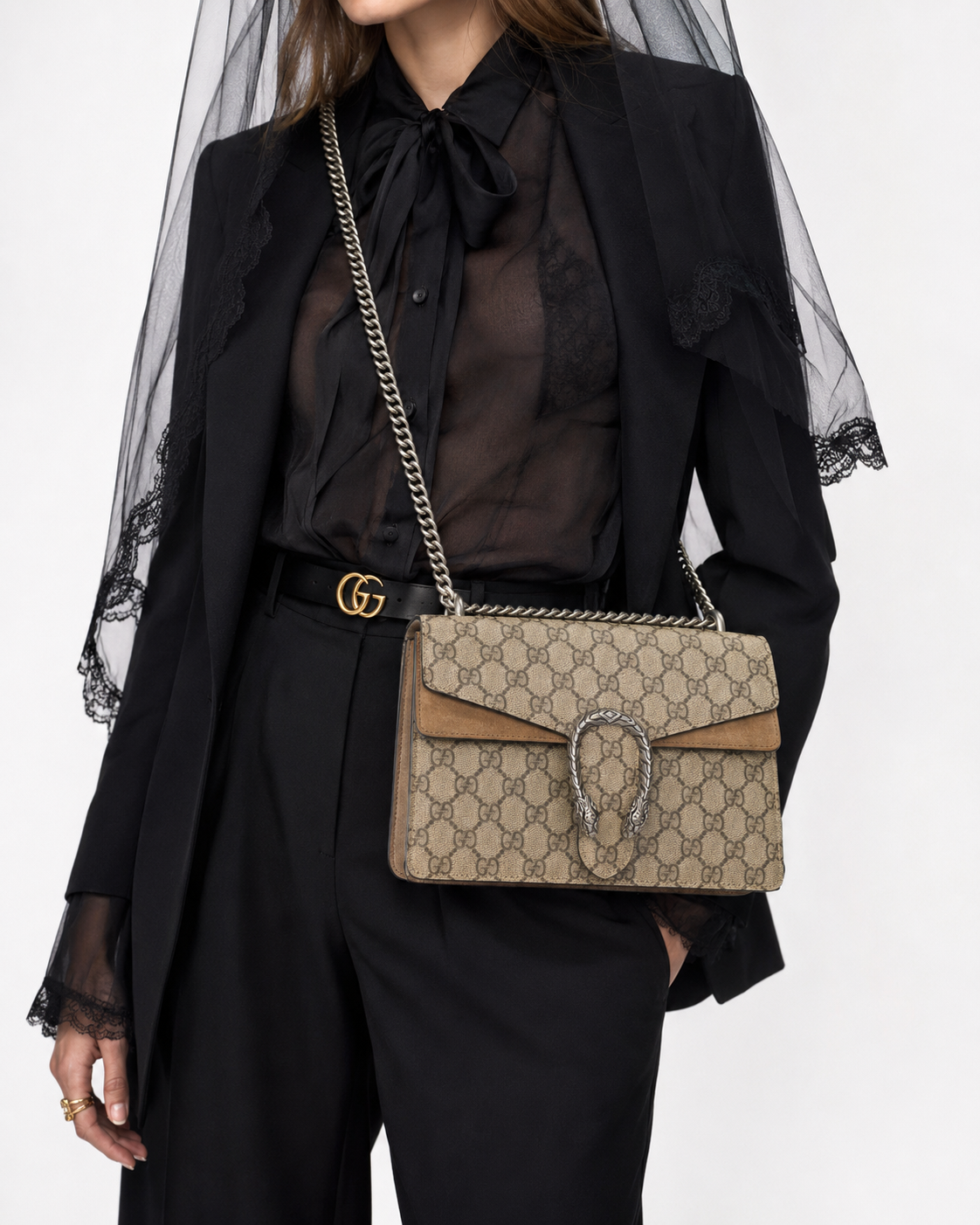 Alternative view of Gucci Dionysus Medium GG Supreme Beige