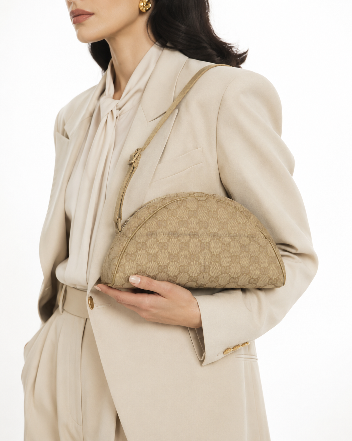 Alternative view of Gucci Dome Task Mini GG Supreme Beige