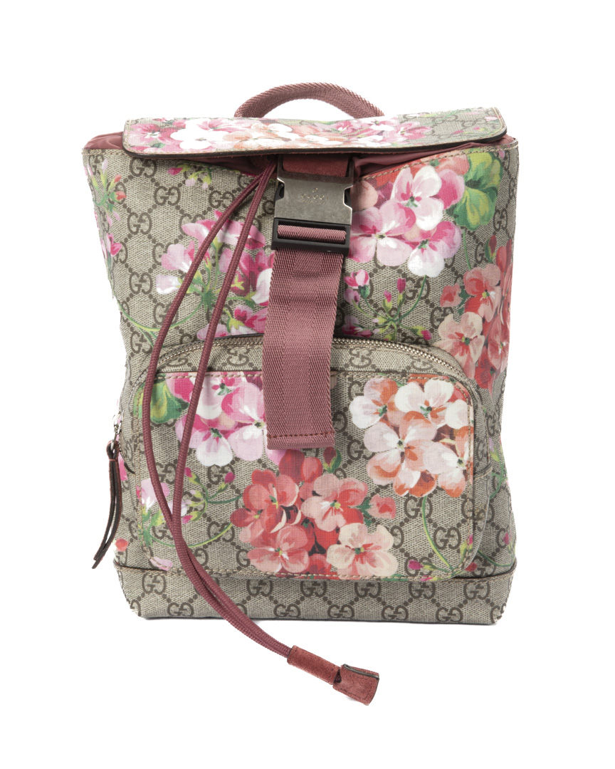 Gucci Zaino Blooms Small GG Supreme Rosa
