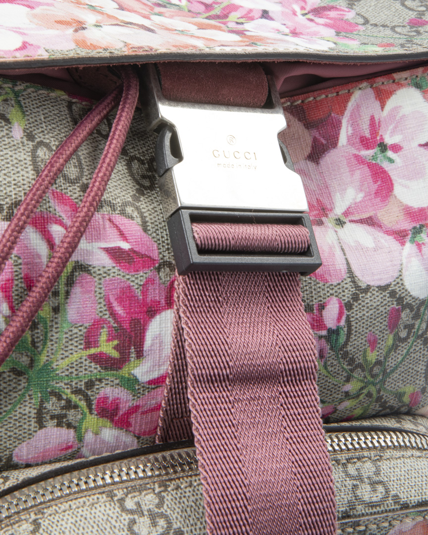Alternative view of Gucci Zaino Blooms Small GG Supreme Rosa