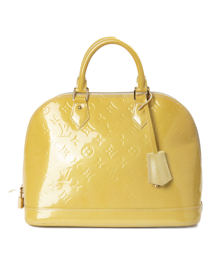 Louis Vuitton Alma PM Vernice Gialla