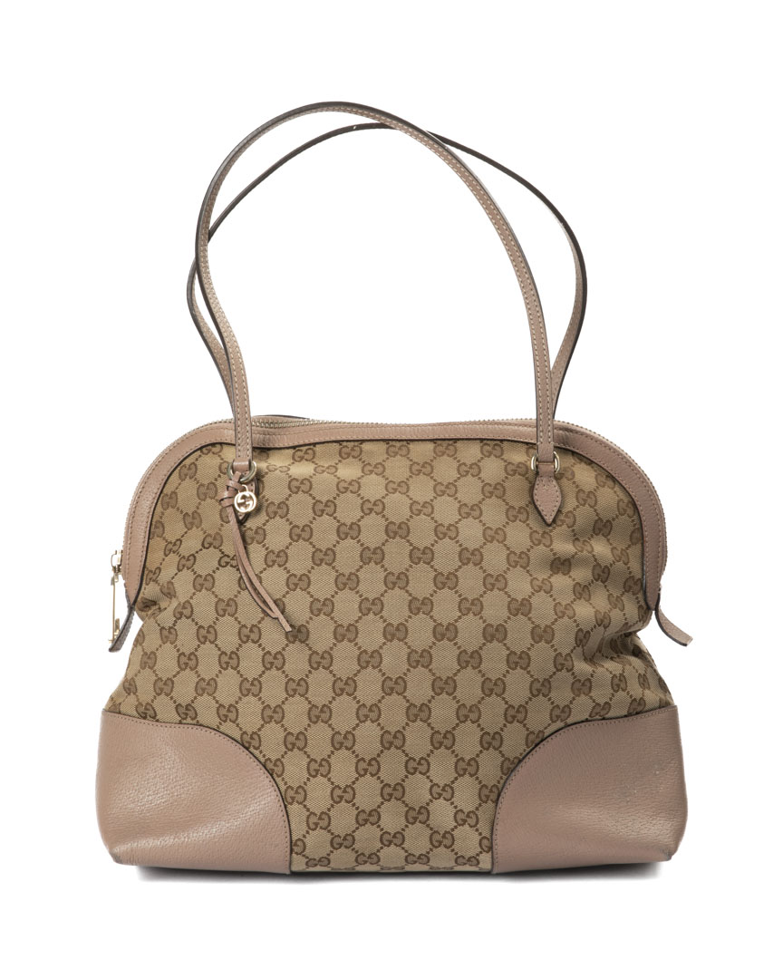 Gucci Shopper Bree Dome Medium GG Supreme Rosa