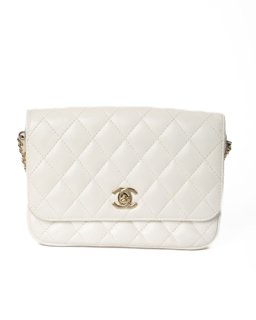 Chanel Side Pack Bag Timeless Bianca/Nera