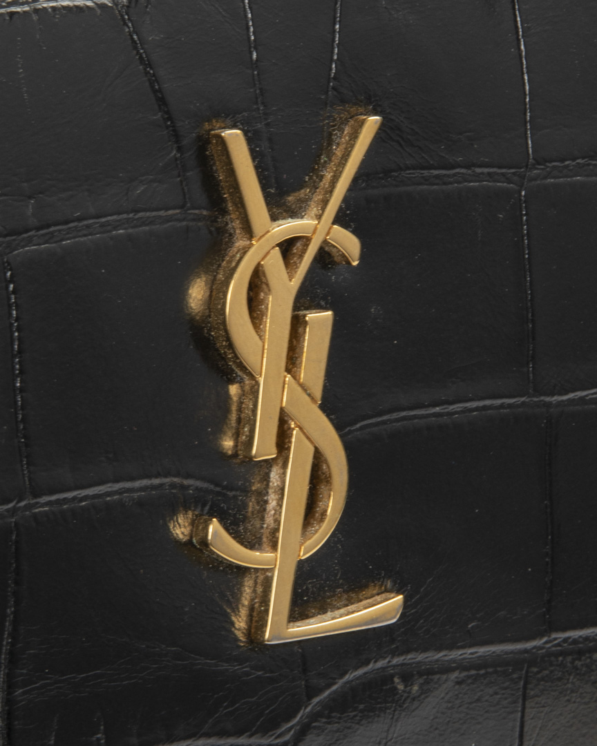 Alternative view of Saint Laurent Pochette Cassandre Medium Cocco Nera