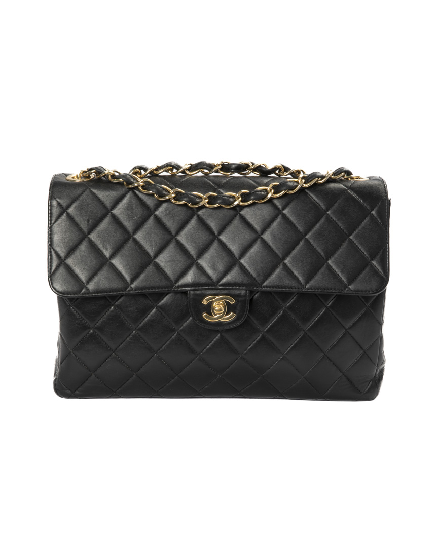 Chanel Jumbo Vertical Timeless Vintage Nera