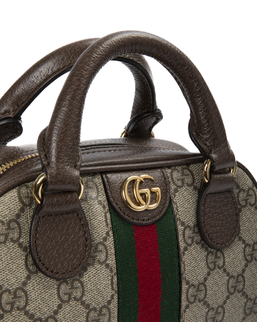 Alternative view of Gucci Ophidia Bauletto Mini GG Supreme Marrone