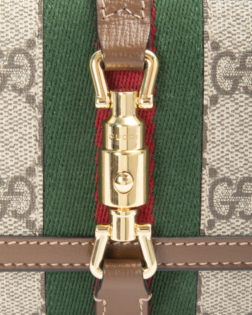 Alternative view of Gucci Jackie Wallet On Chain GG Supreme Marrone