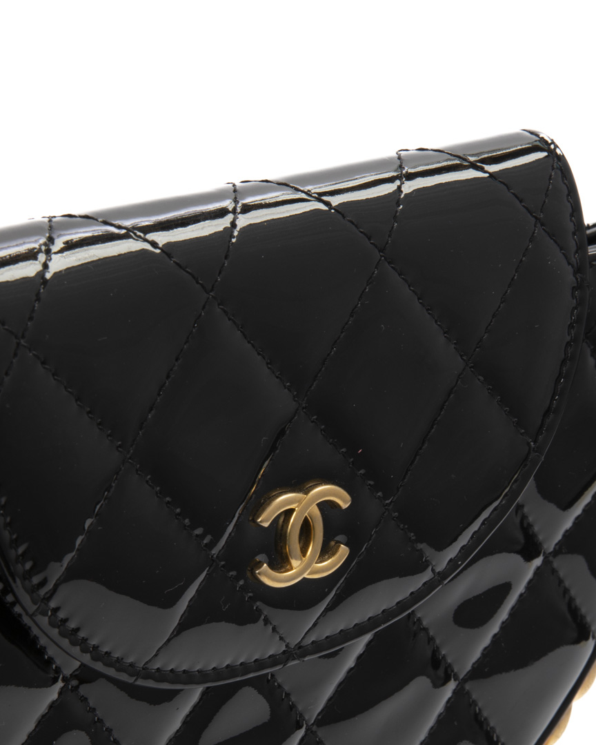 Alternative view of Chanel Hoop Bag Timeless Small Vernice Nera