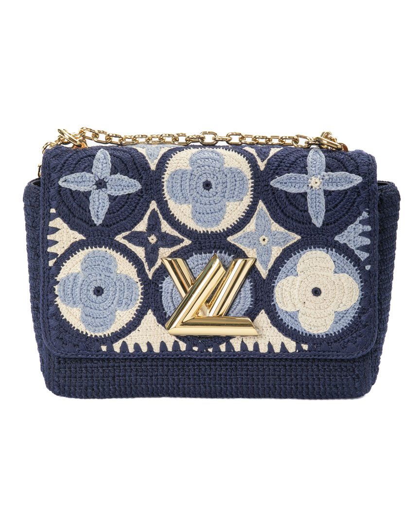 Louis Vuitton Twist MM By The Pool Crochet Blu
