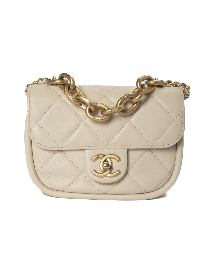 Chanel The Loop Mini Timeless Crema