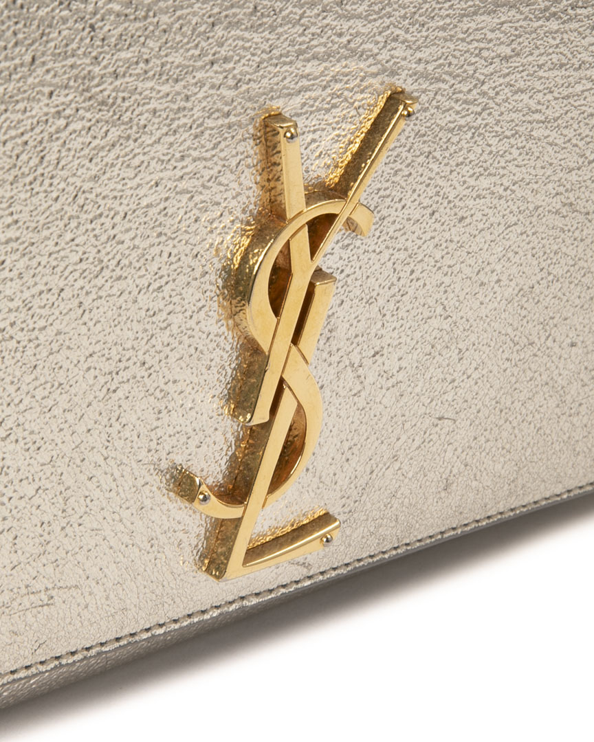 Alternative view of Saint Laurent Kate Medium Metallizzata Oro