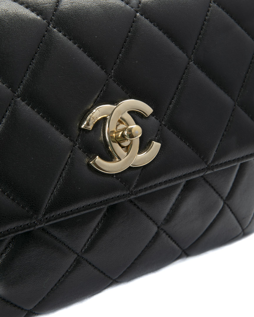 Alternative view of Chanel Trendy CC Timeless Trapuntata Nera