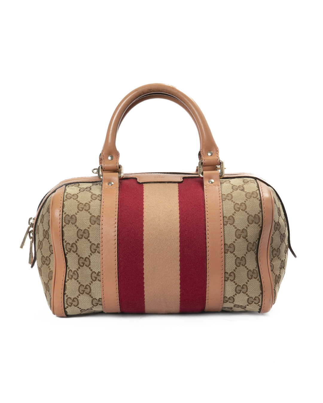 Gucci Boston Web Small GG Supreme Rosa