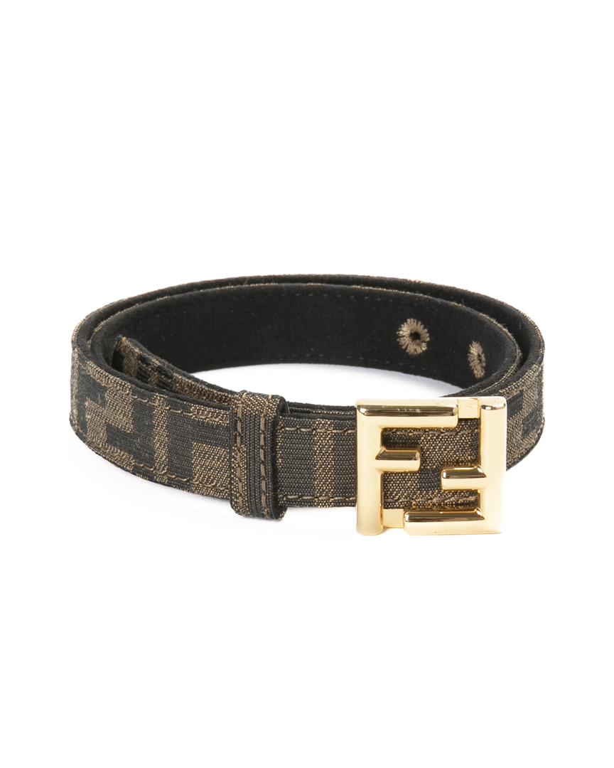 Fendi Cintura Baby Small FF Logomania Marrone