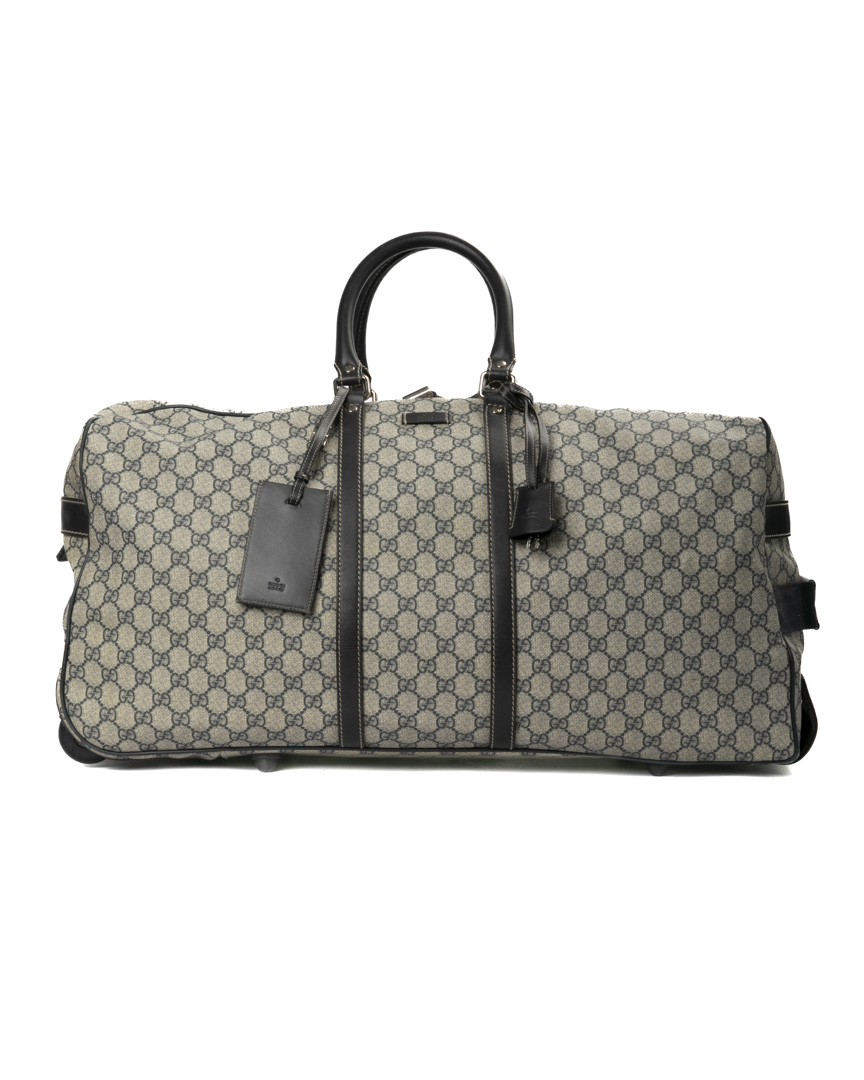 Gucci Trolley Duffle GG Supreme Blu