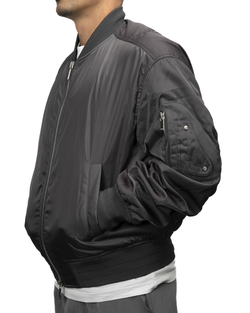 Alternative view of Dior Bomber Nylon Grigio