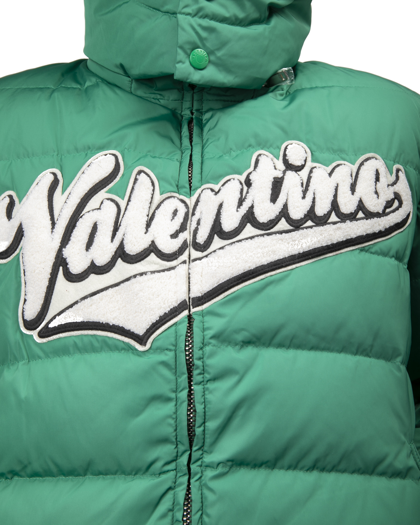 Alternative view of Valentino Piumino Logo Imbottito Nylon Verde