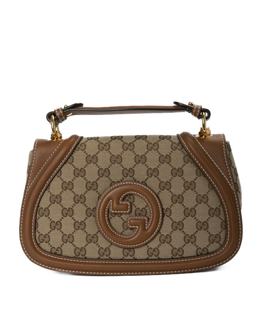 Gucci Blondie Handle Small GG Supreme Marrone