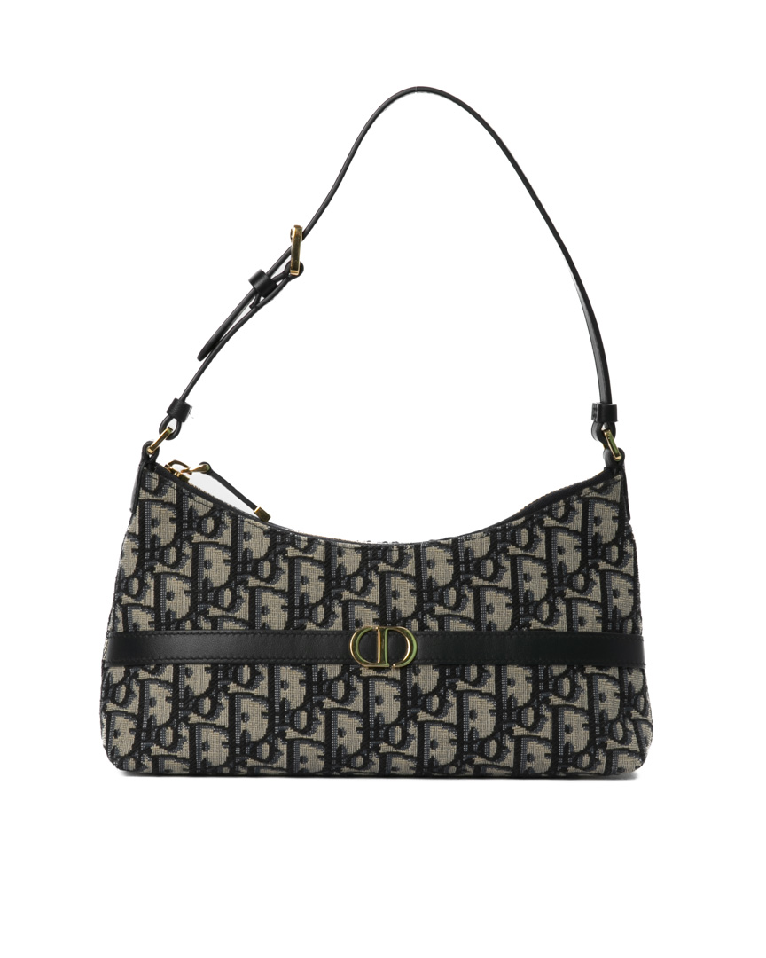Dior Hobo 30 Montaigne Mini Jacquard Blu