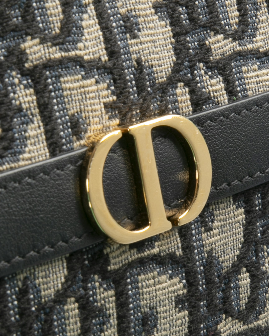 Alternative view of Dior Hobo 30 Montaigne Mini Jacquard Blu