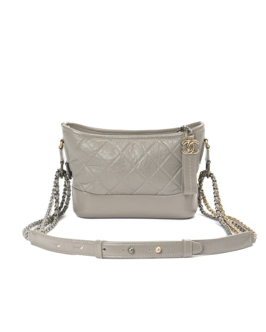 Chanel Gabrielle Mini Trapuntata Grigia