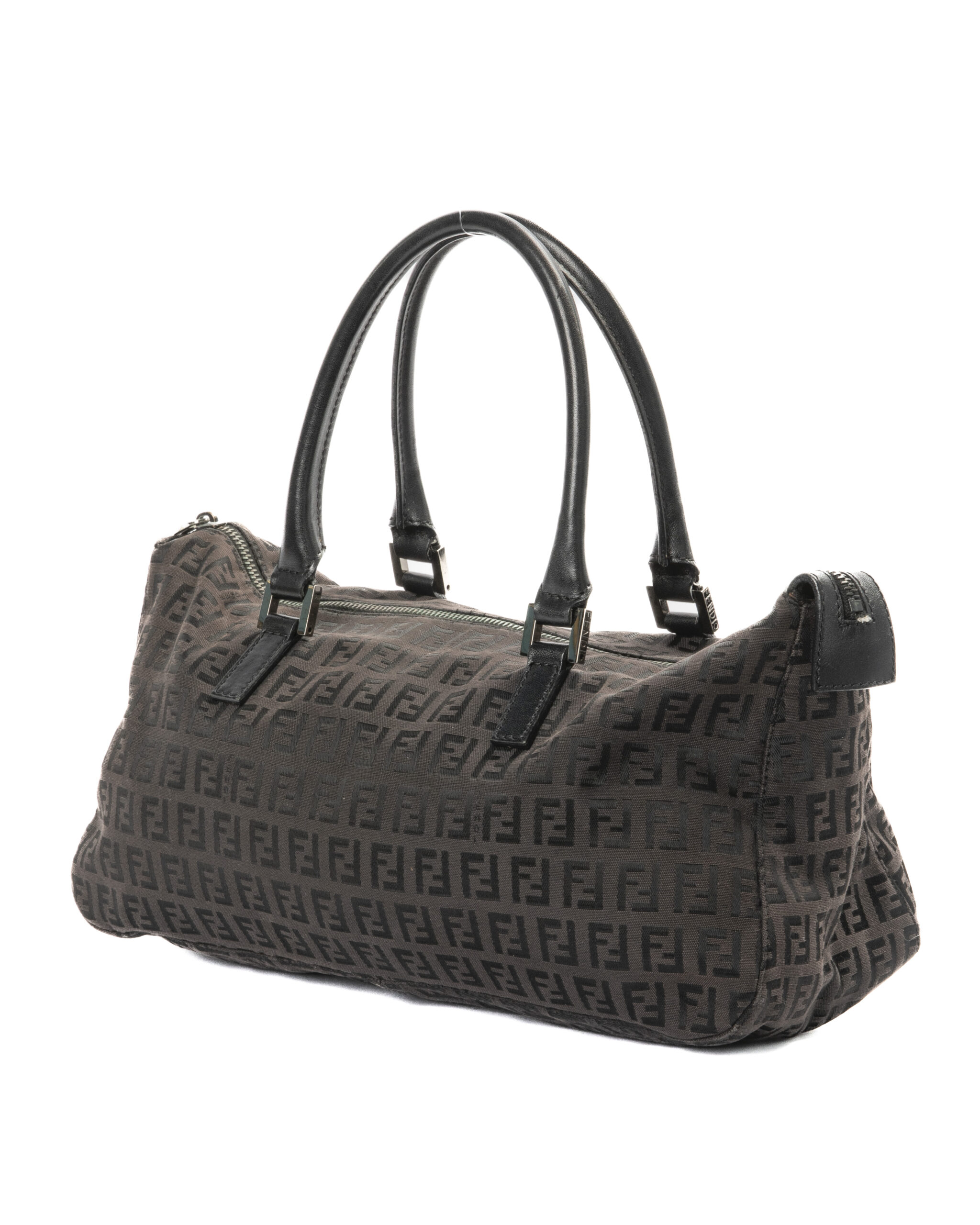 Alternative view of Fendi Tote Horizontal Small FF Zucchino Marrone