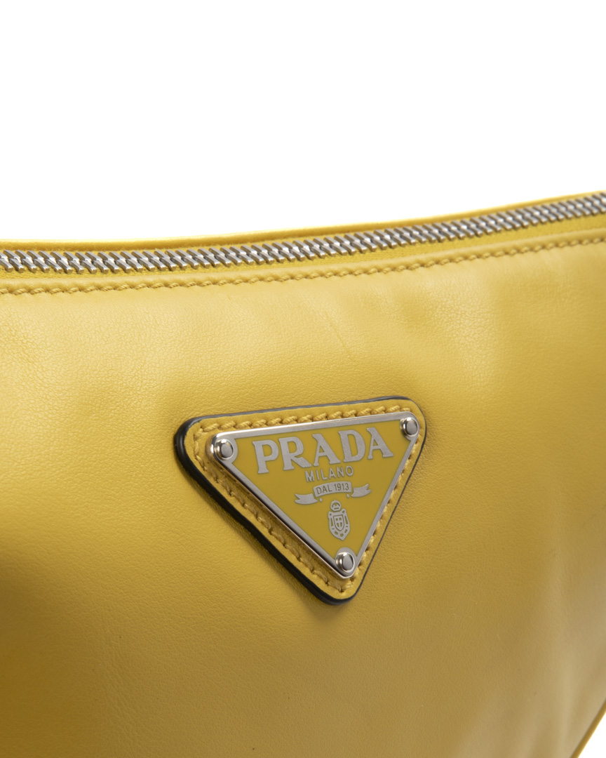 Alternative view of Prada Triangle Small Gialla