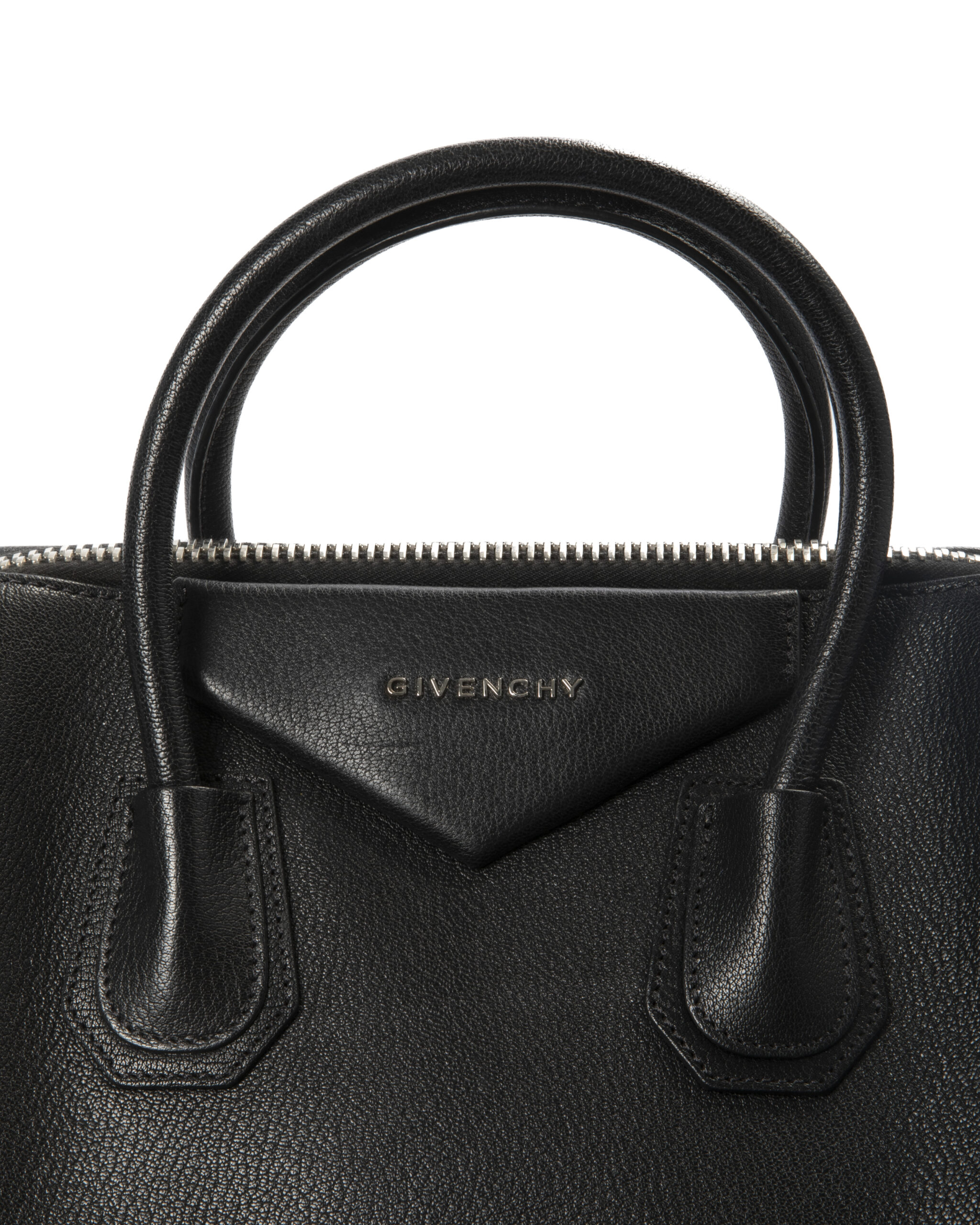 Alternative view of Givenchy Antigona Large Granulata Nera