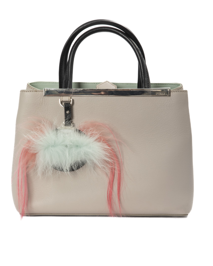 Fendi 2Jours Fox Small Granulata Grigia