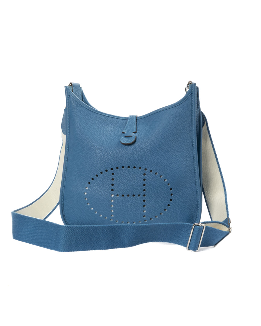 Hermès Sac Evelyne 29 Clemence Blue Cobalt