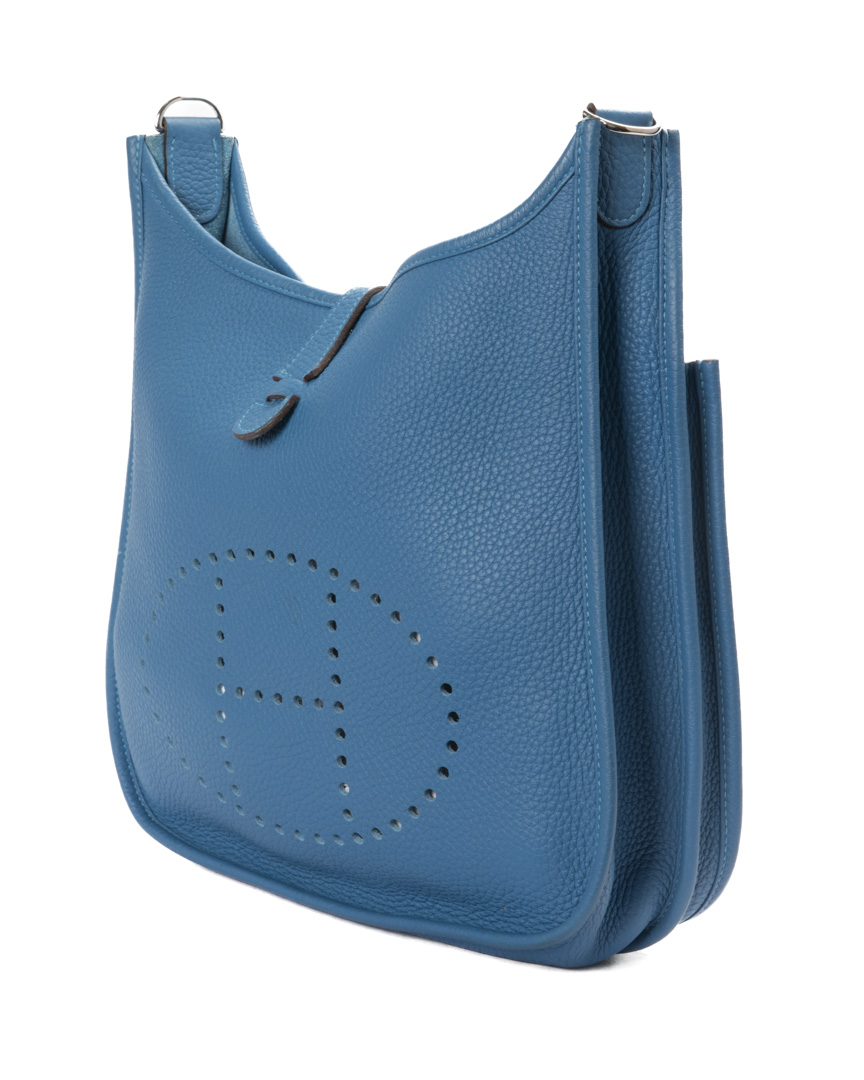 Alternative view of Hermès Sac Evelyne 29 Clemence Blue Cobalt