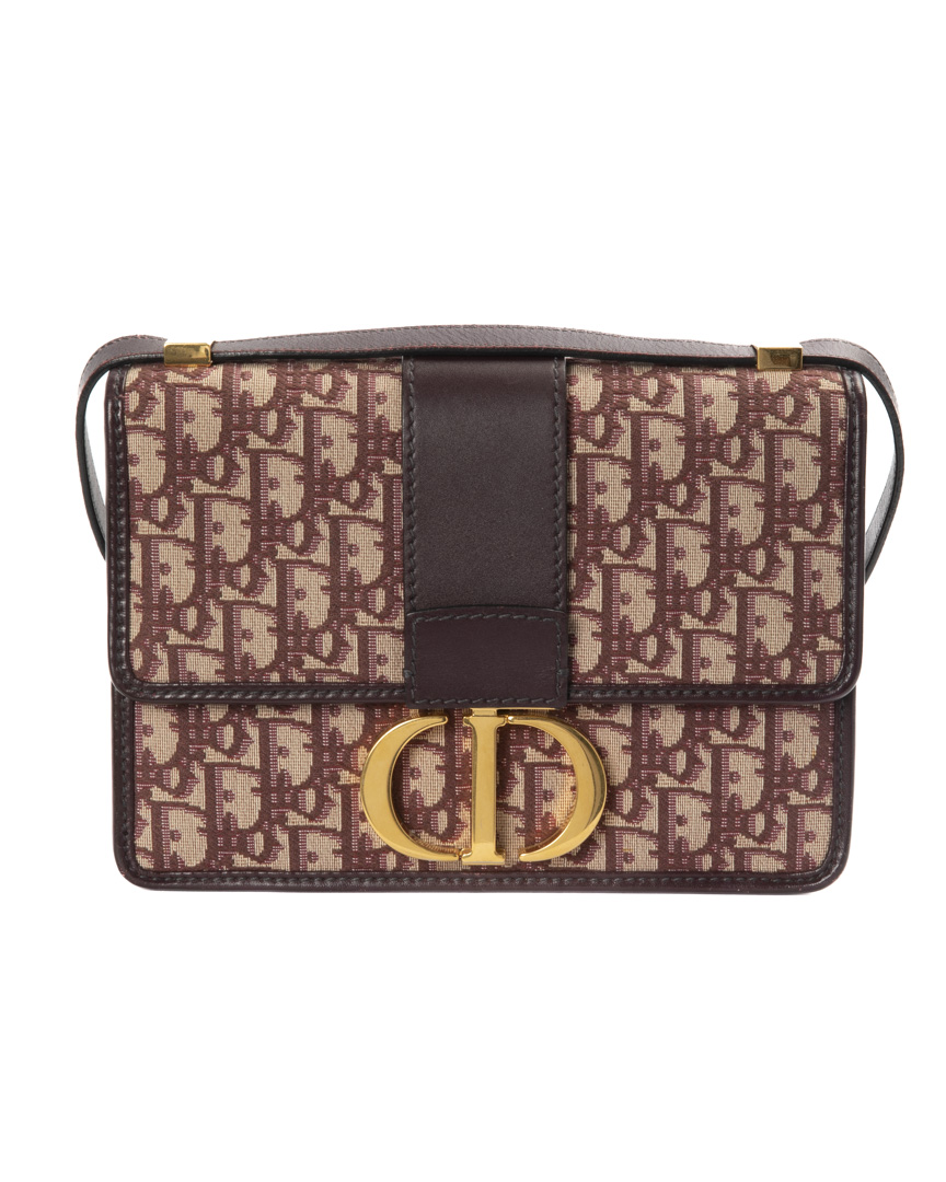 Dior 30 Montaigne Medium Oblique Bordeaux