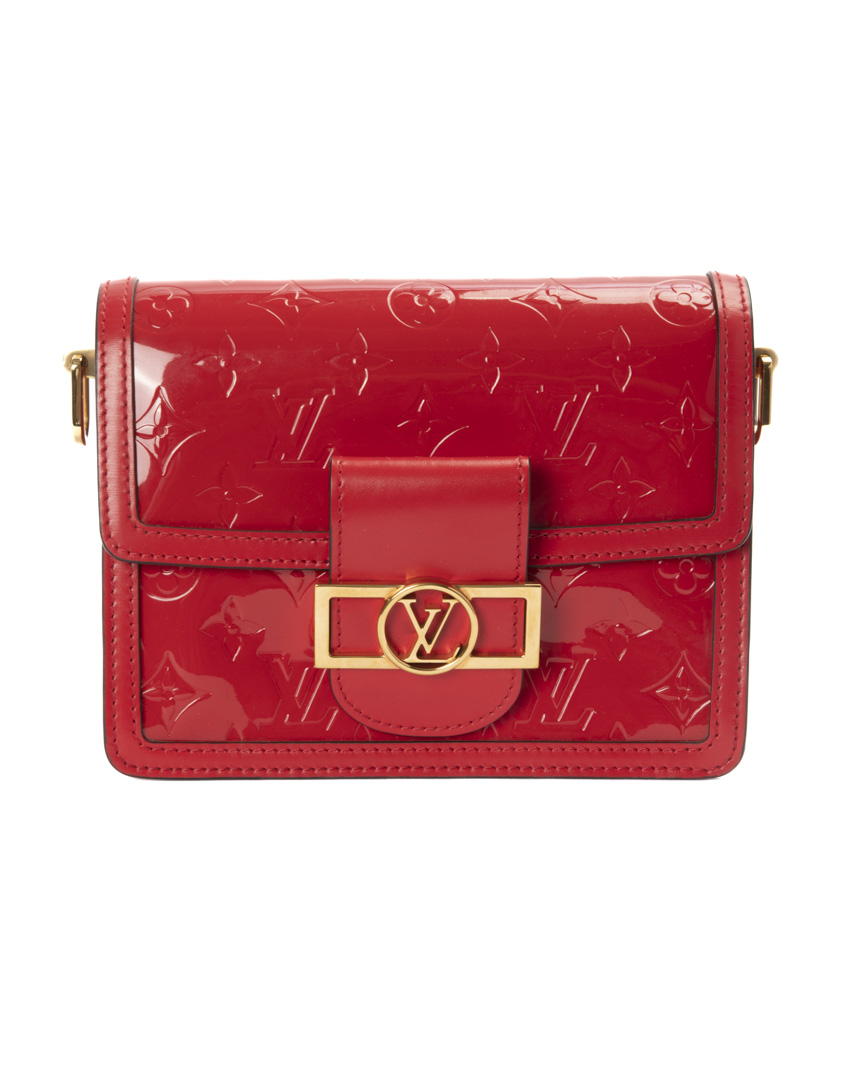 Louis Vuitton Dauphine BB Vernice Rossa
