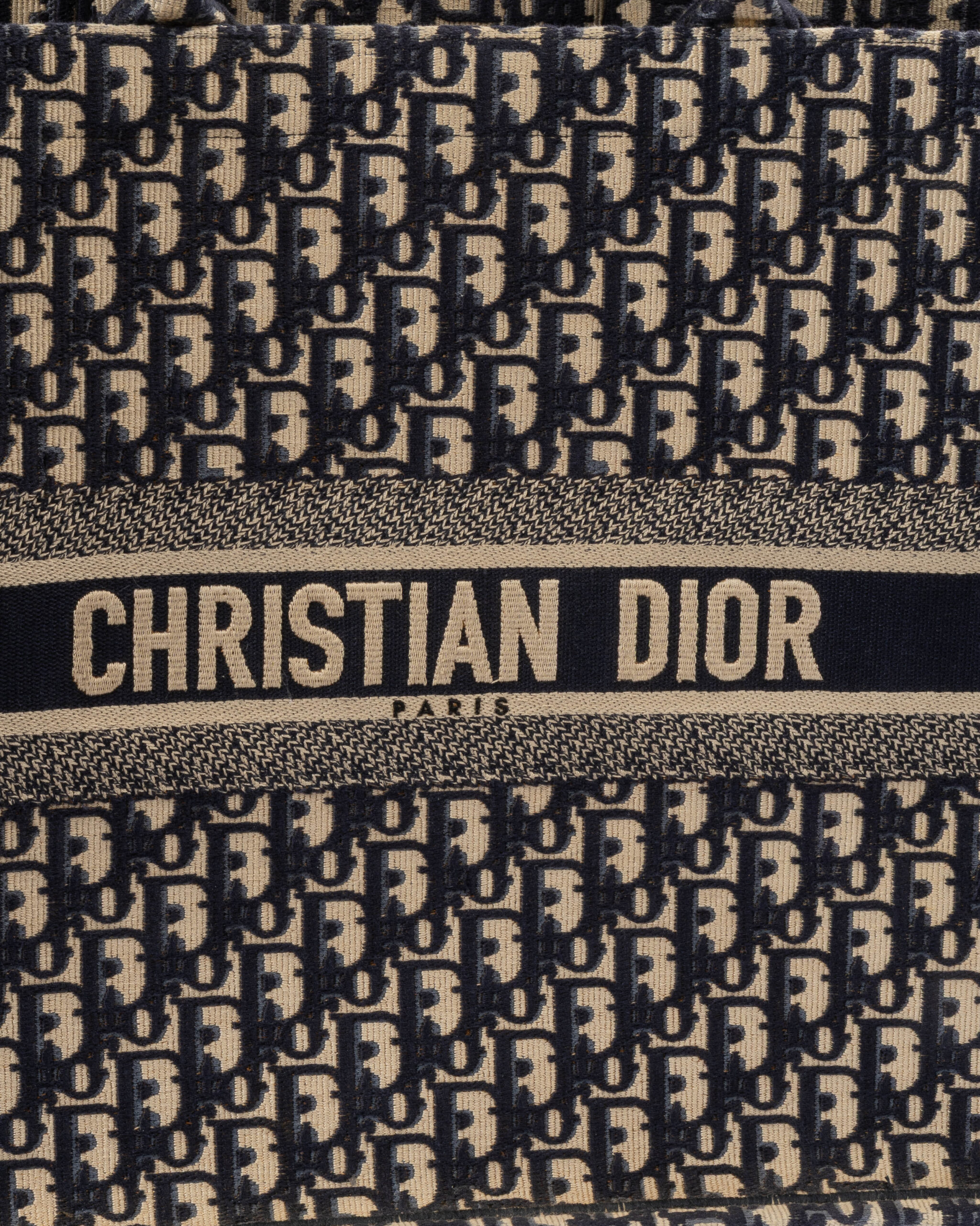 Alternative view of Dior Book Tote Large Jacquard Oblique Blu