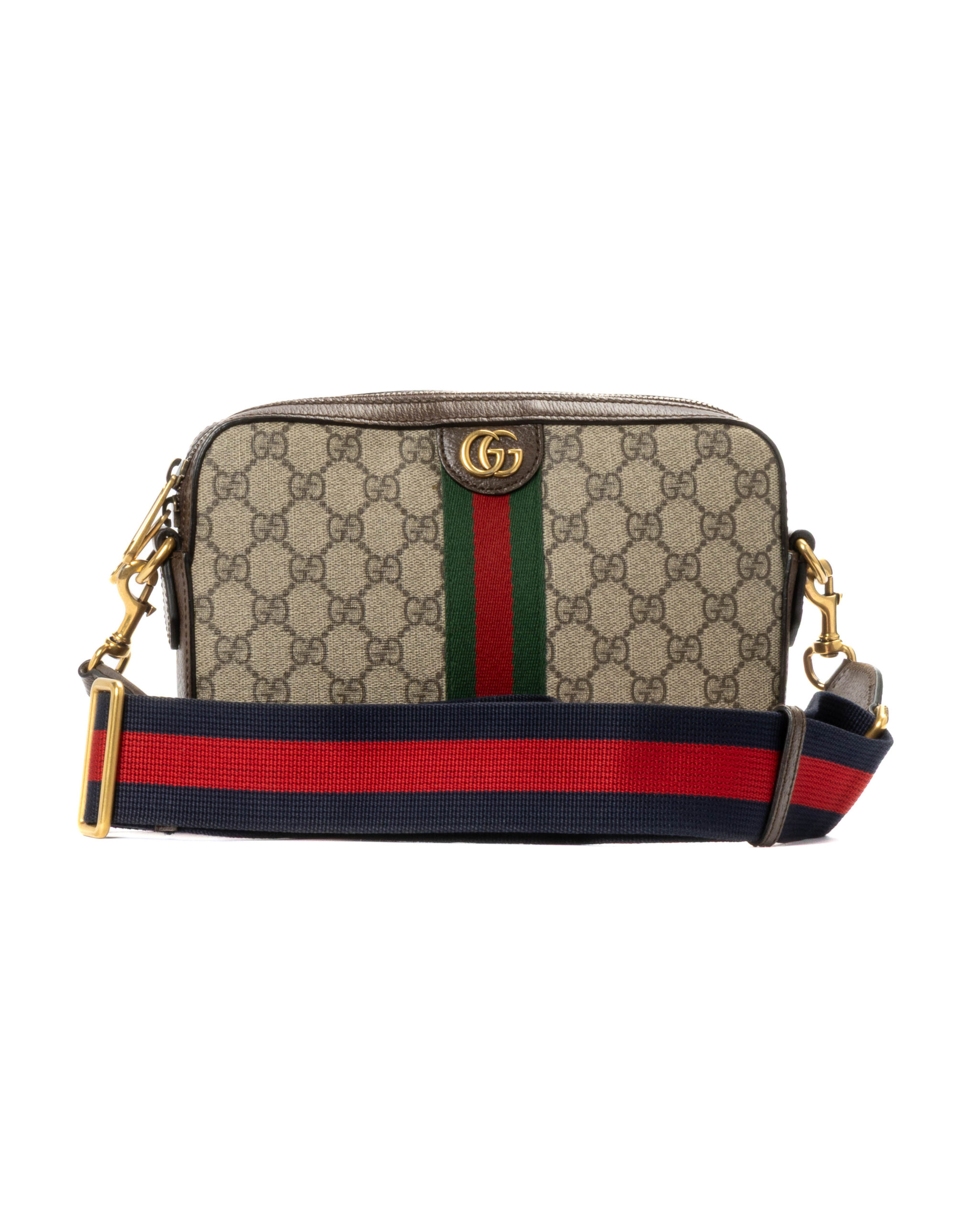 Gucci Ophidia Camera Bag Square GG Supreme Marrone