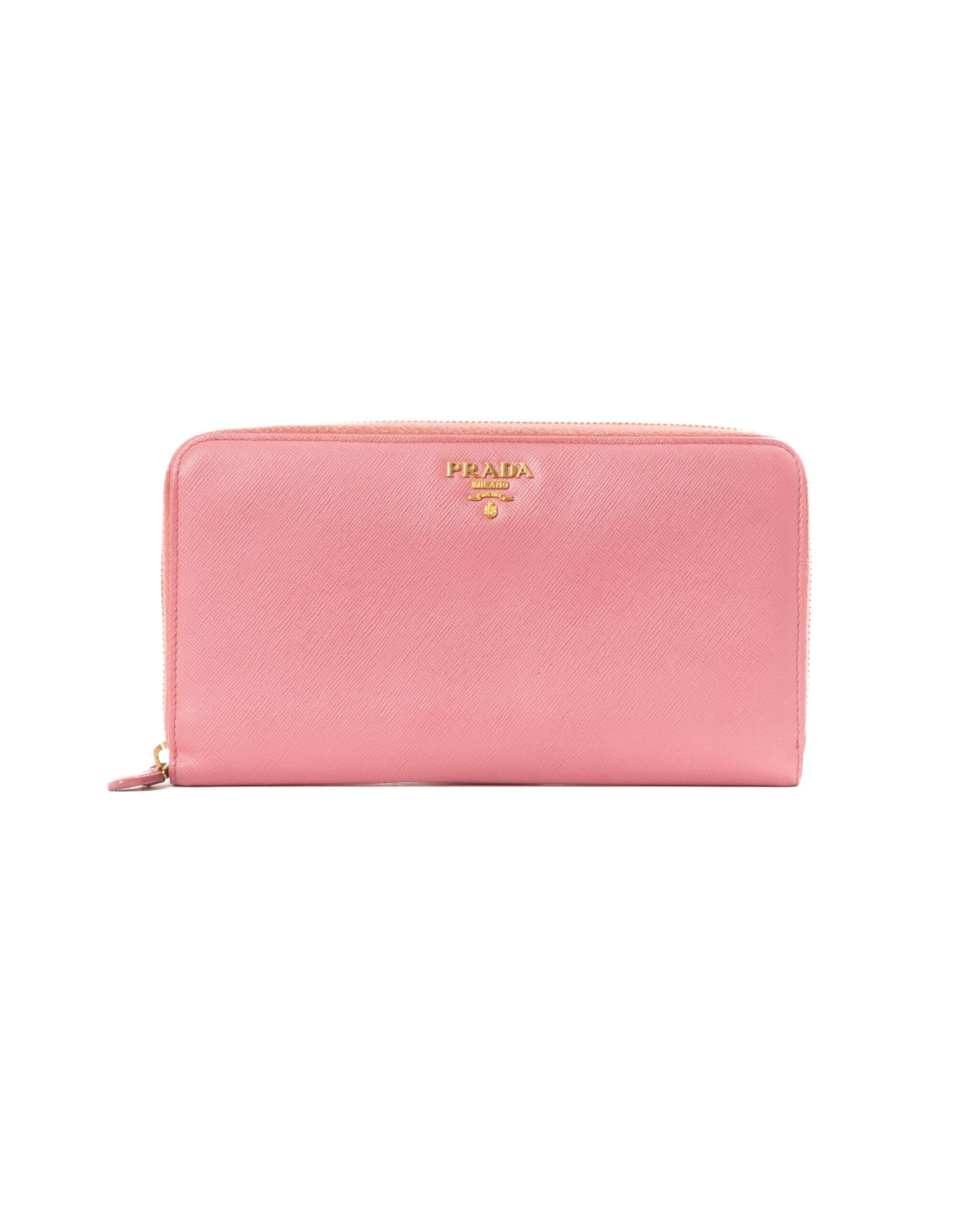Prada Portafoglio Zip XL Saffiano Rosa