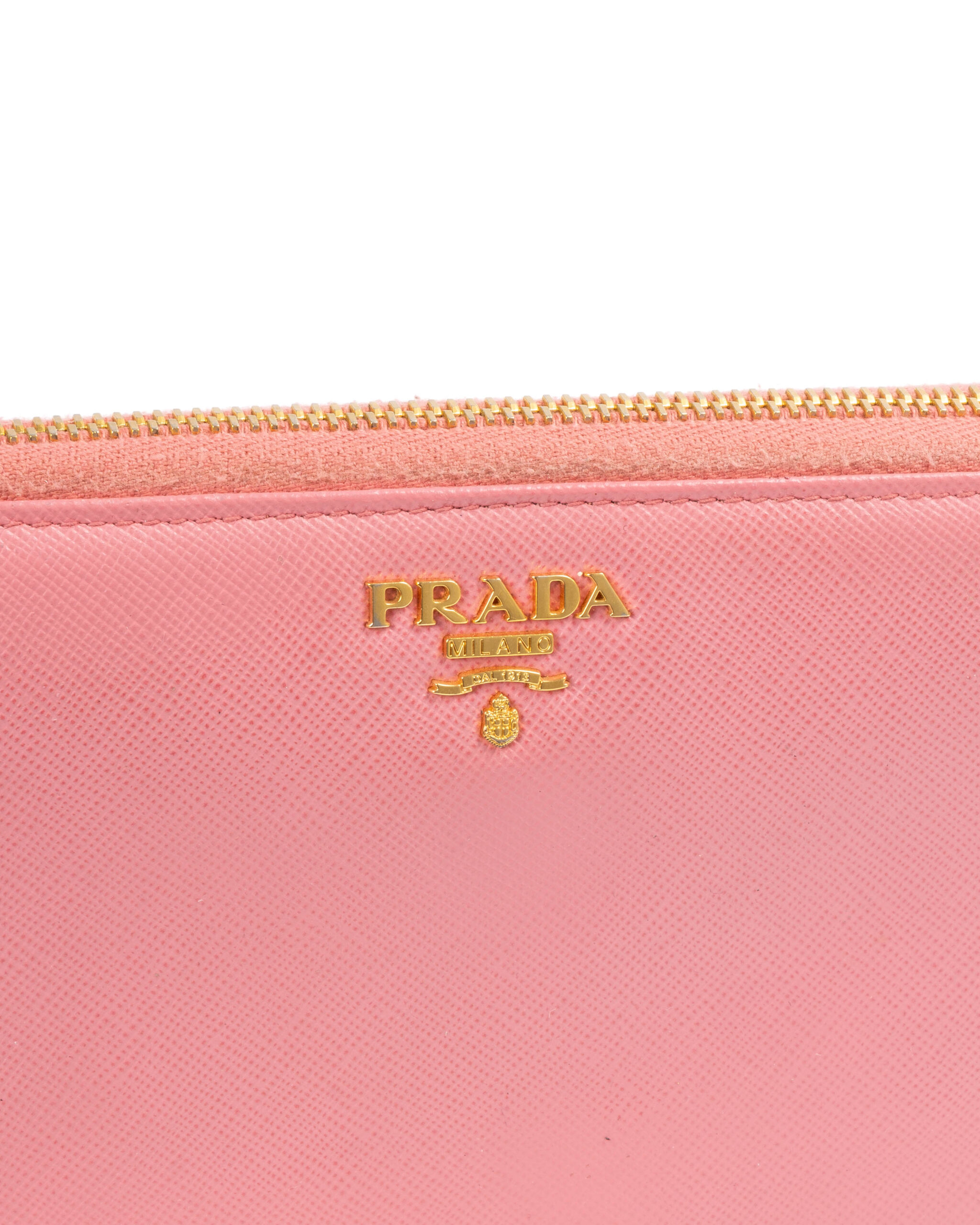 Alternative view of Prada Portafoglio Zip XL Saffiano Rosa