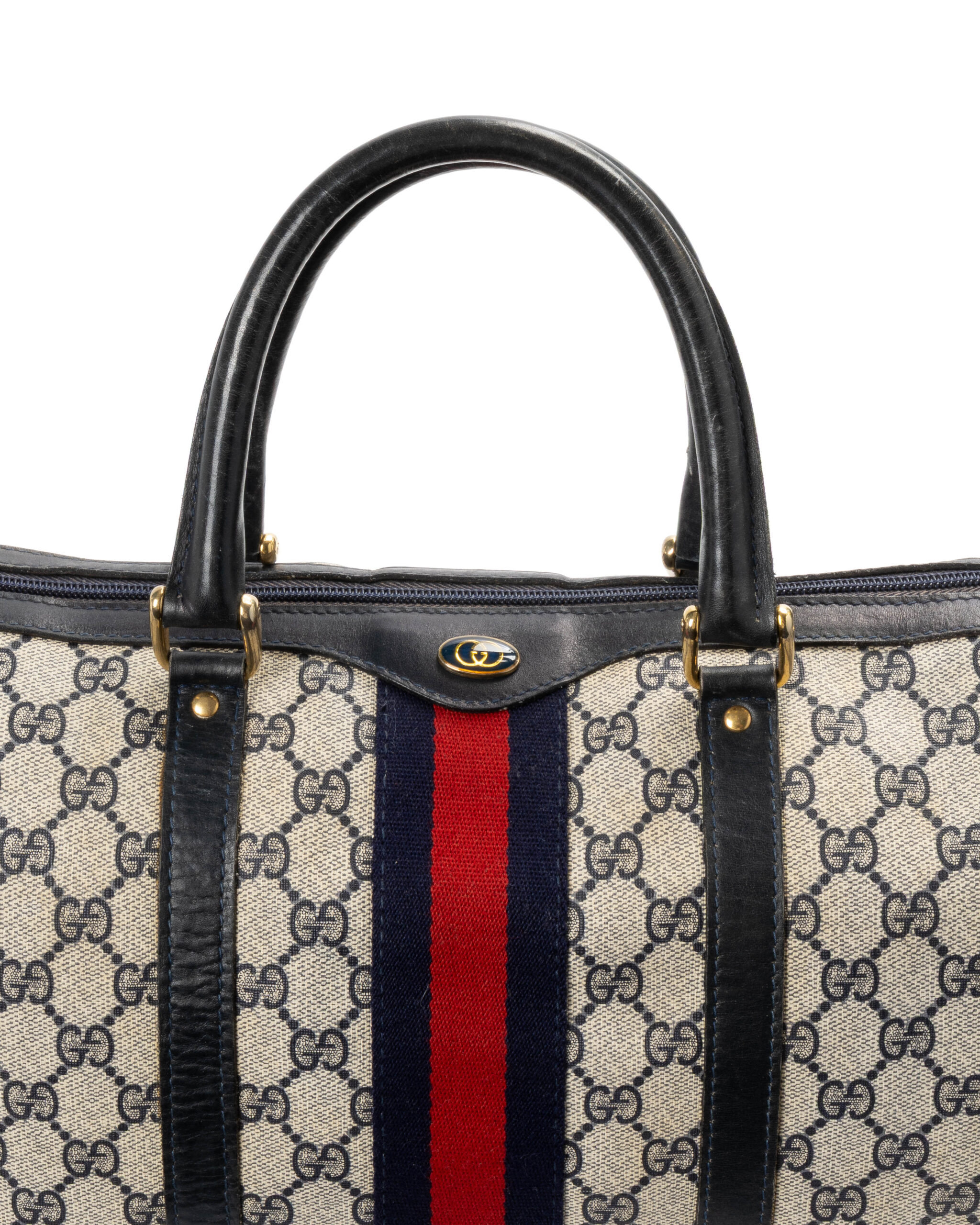 Alternative view of Gucci Boston Vintage Medium GG Supreme Blu