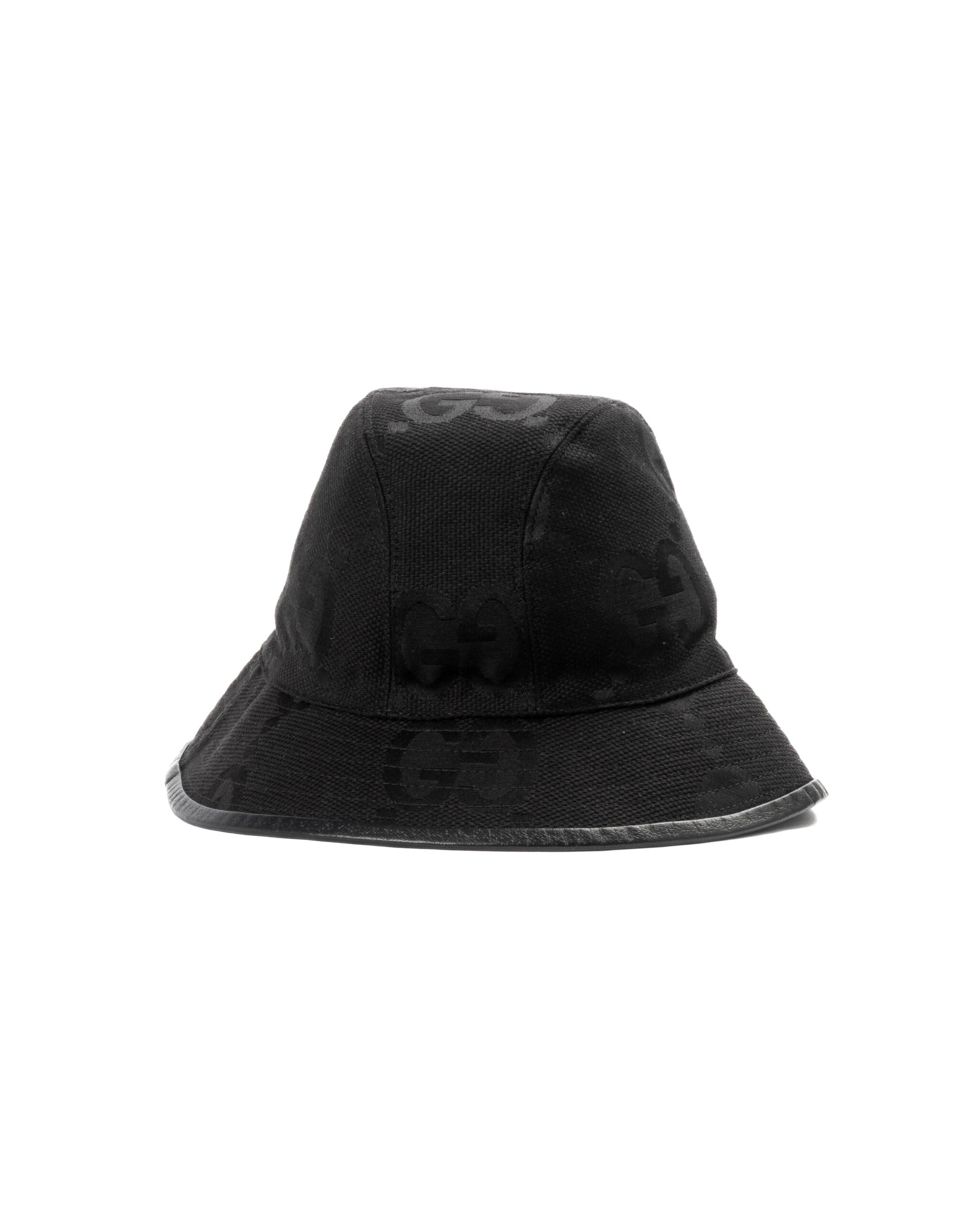 Gucci Cappello Cloche GG Jumbo Nero