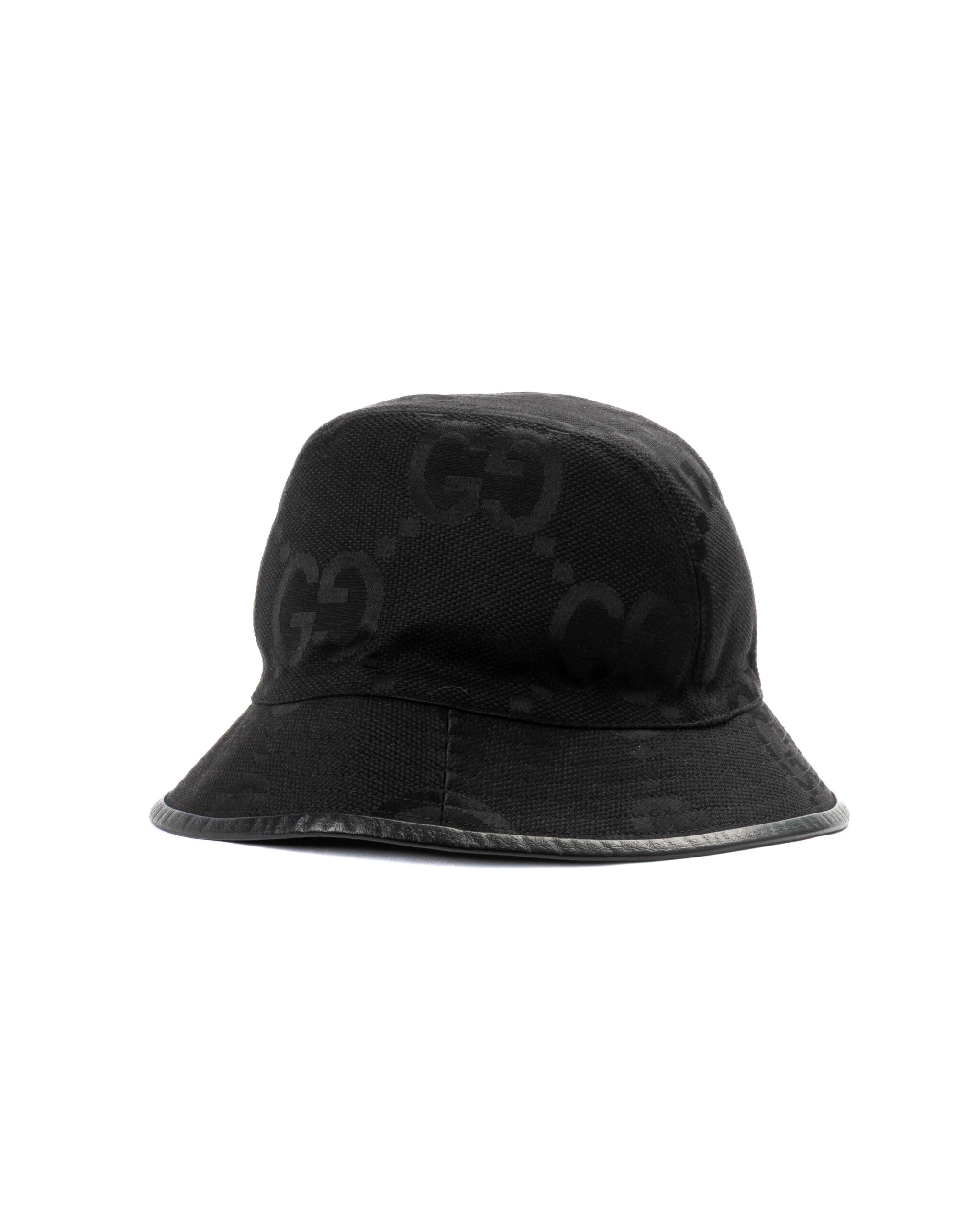Alternative view of Gucci Cappello Cloche GG Jumbo Nero