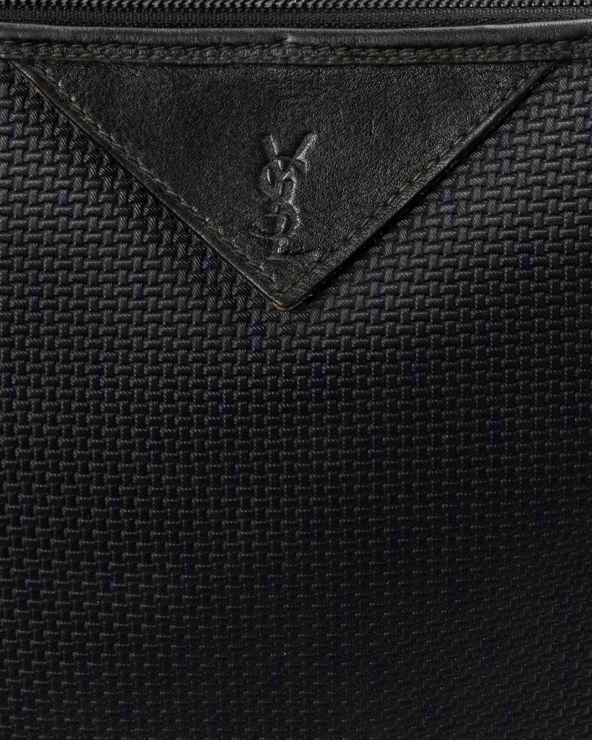 Alternative view of Yves Saint Laurent Pochette Vintage Small Intrecciata Nera