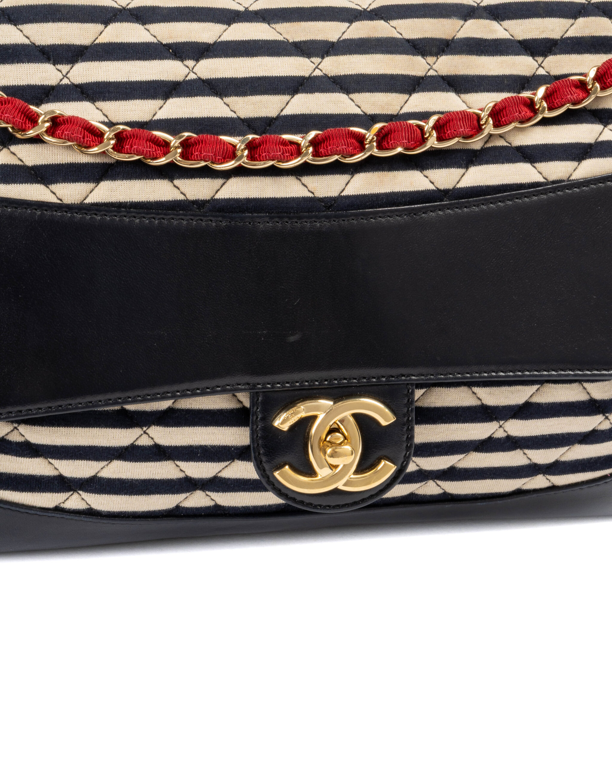 Alternative view of Chanel Jumbo Coco Saloir Timeless Jersey Blu