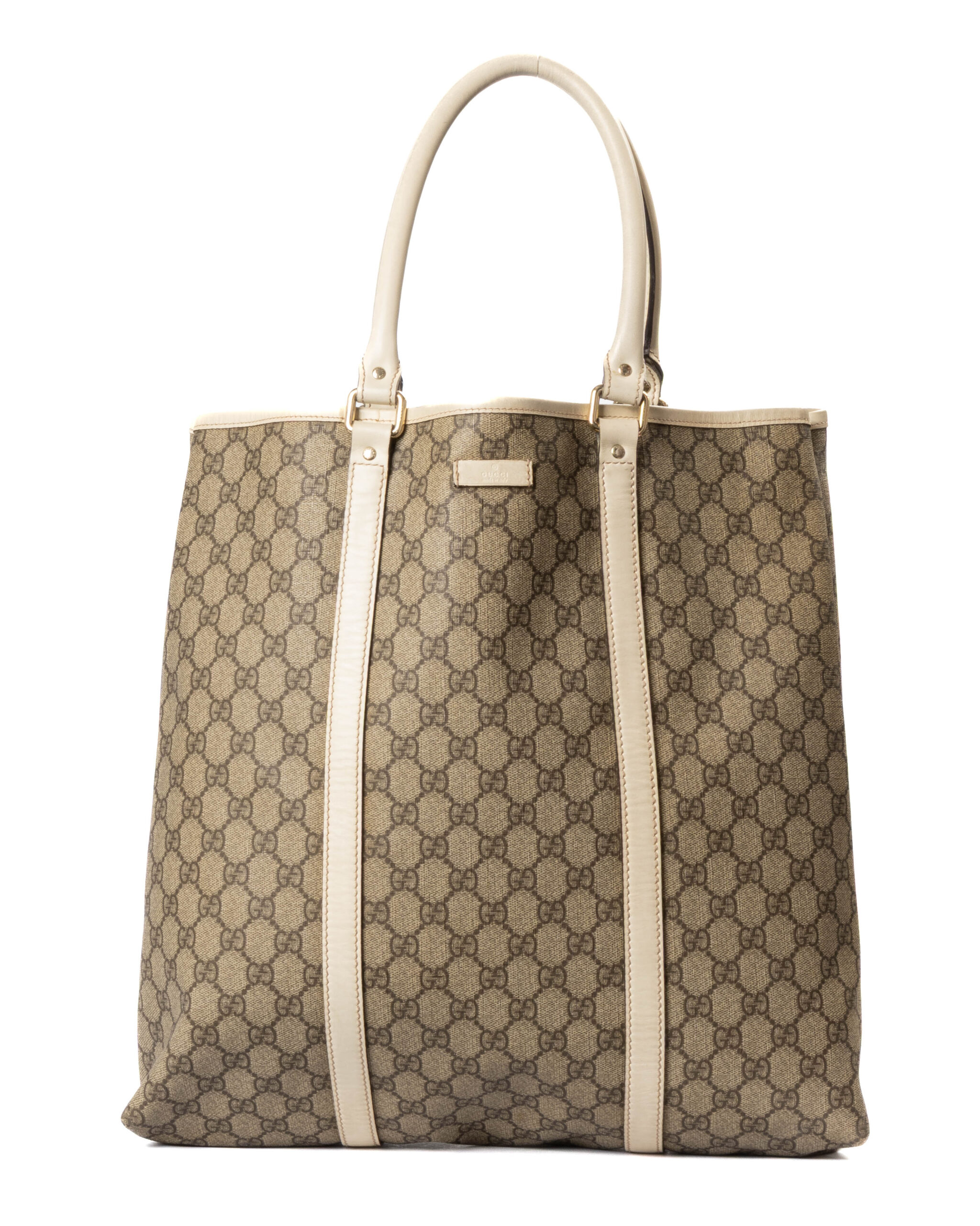 Gucci Tote Vertical Large GG Supreme Bianca