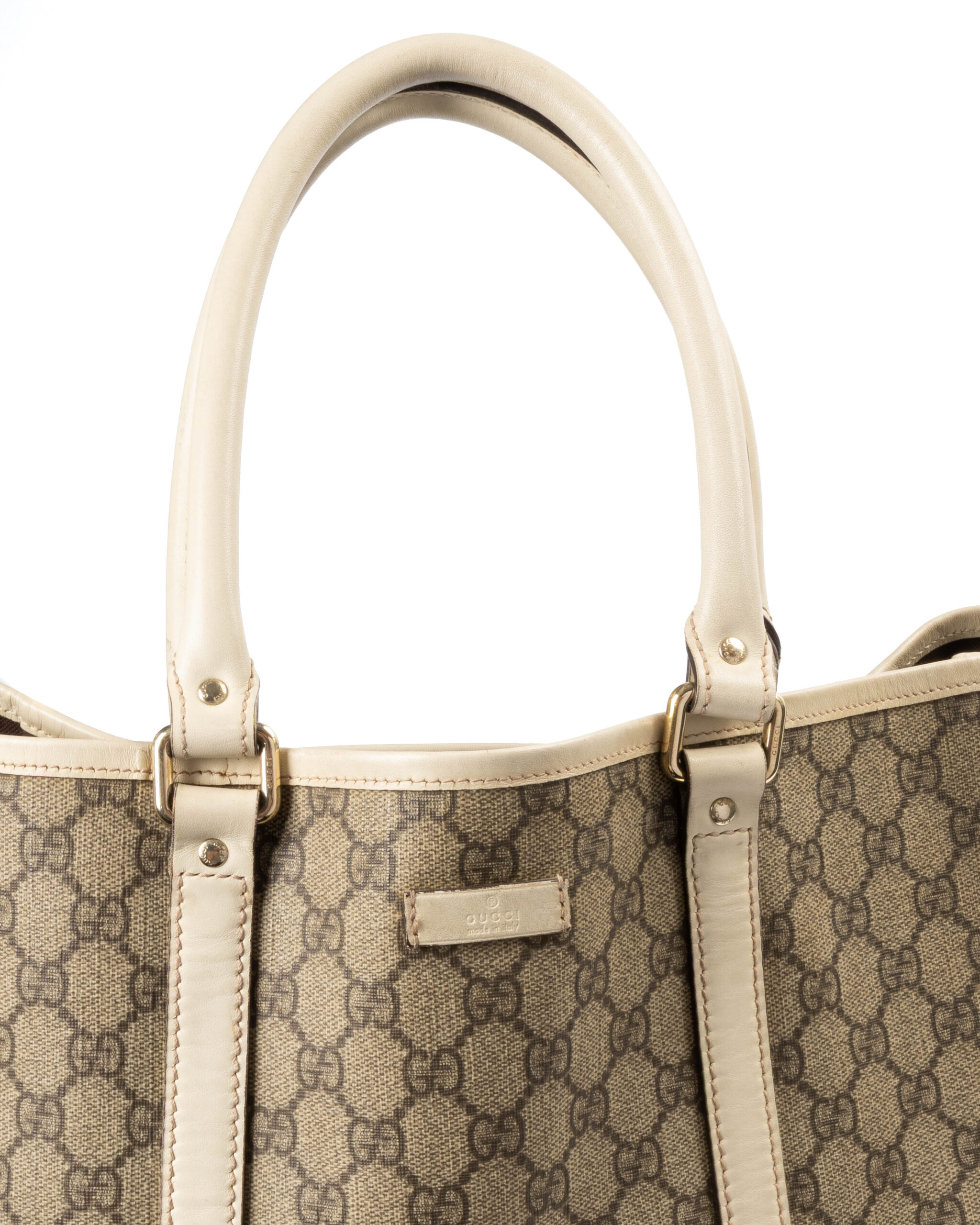 Alternative view of Gucci Tote Vertical Large GG Supreme Bianca